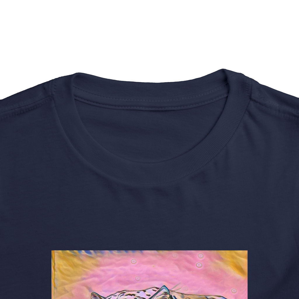 Leopard Portrait in pink Kids T-Shirt