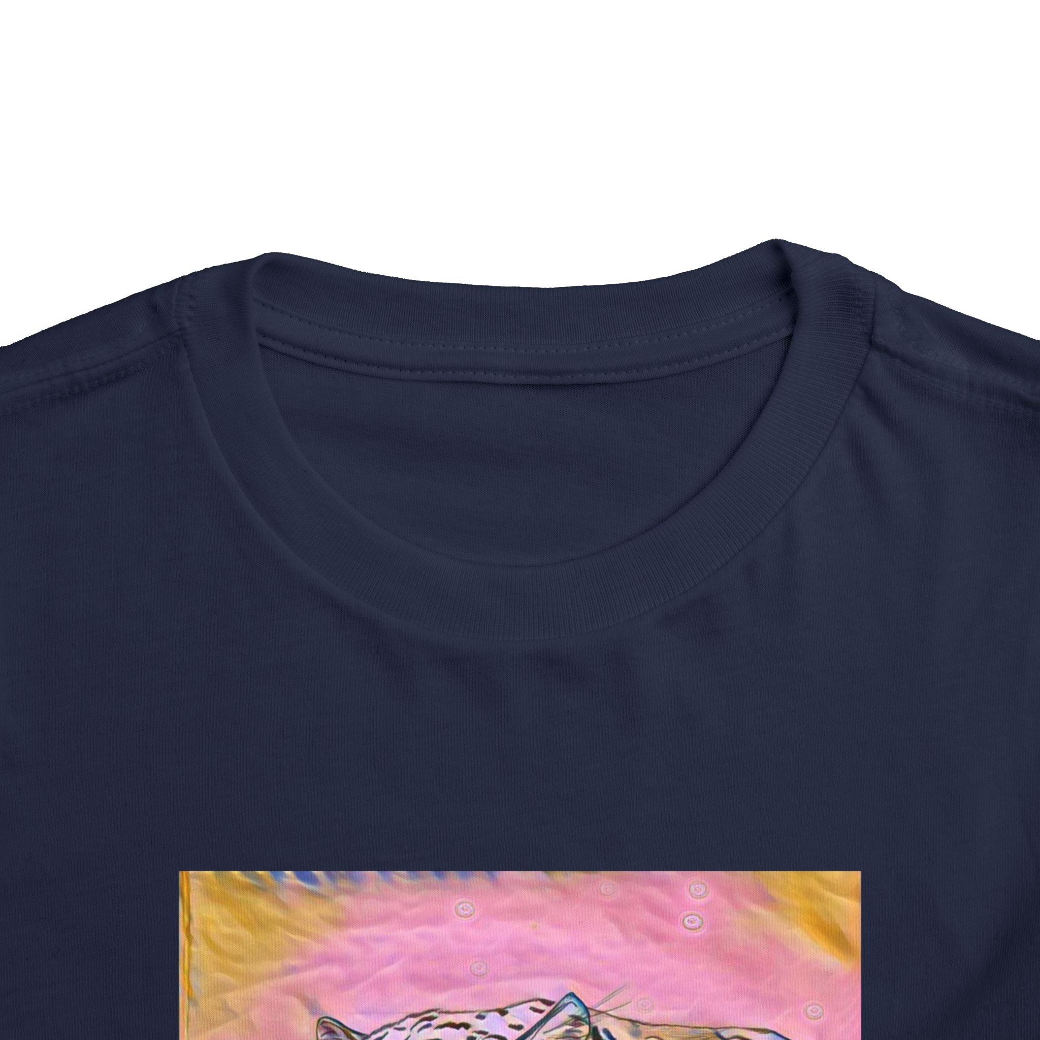 Leopard Portrait in pink Kids T-Shirt