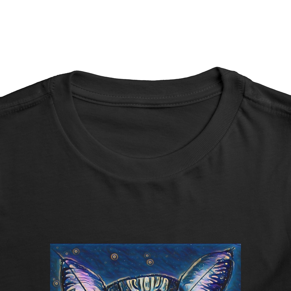 Toddler Tee — Mystical Galaxy Cat Graphic Shirt