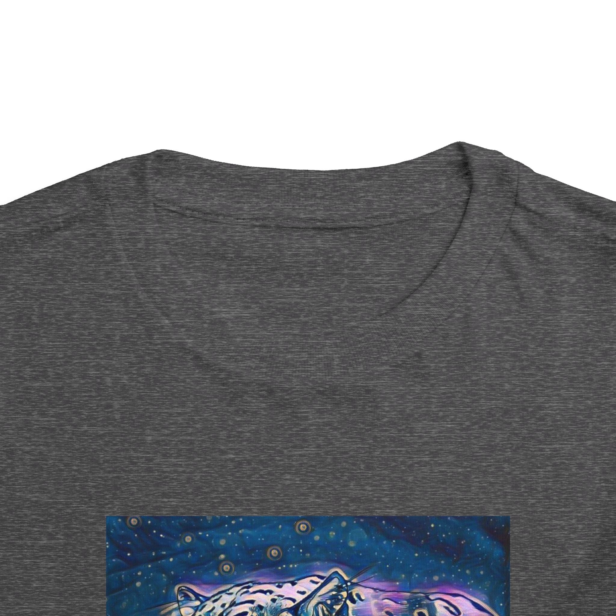 Galaxy Leopard Toddler Tee — Cosmic Animal Print Kids Shirt