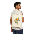 Tote Bag — Colorful Watercolor Dog Art Canvas Tote