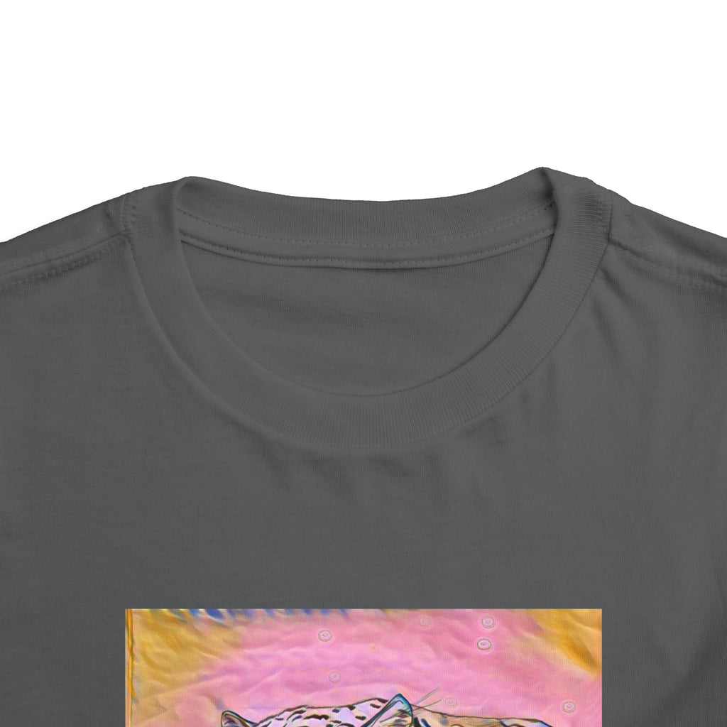 Leopard Portrait in pink Kids T-Shirt