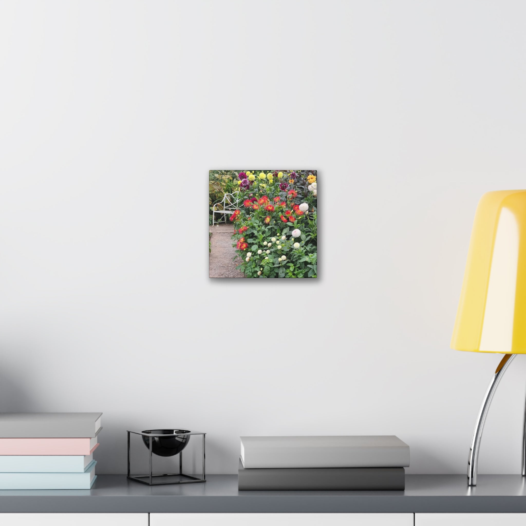 Floral Garden Path Canvas Print — Stretched Wall Art