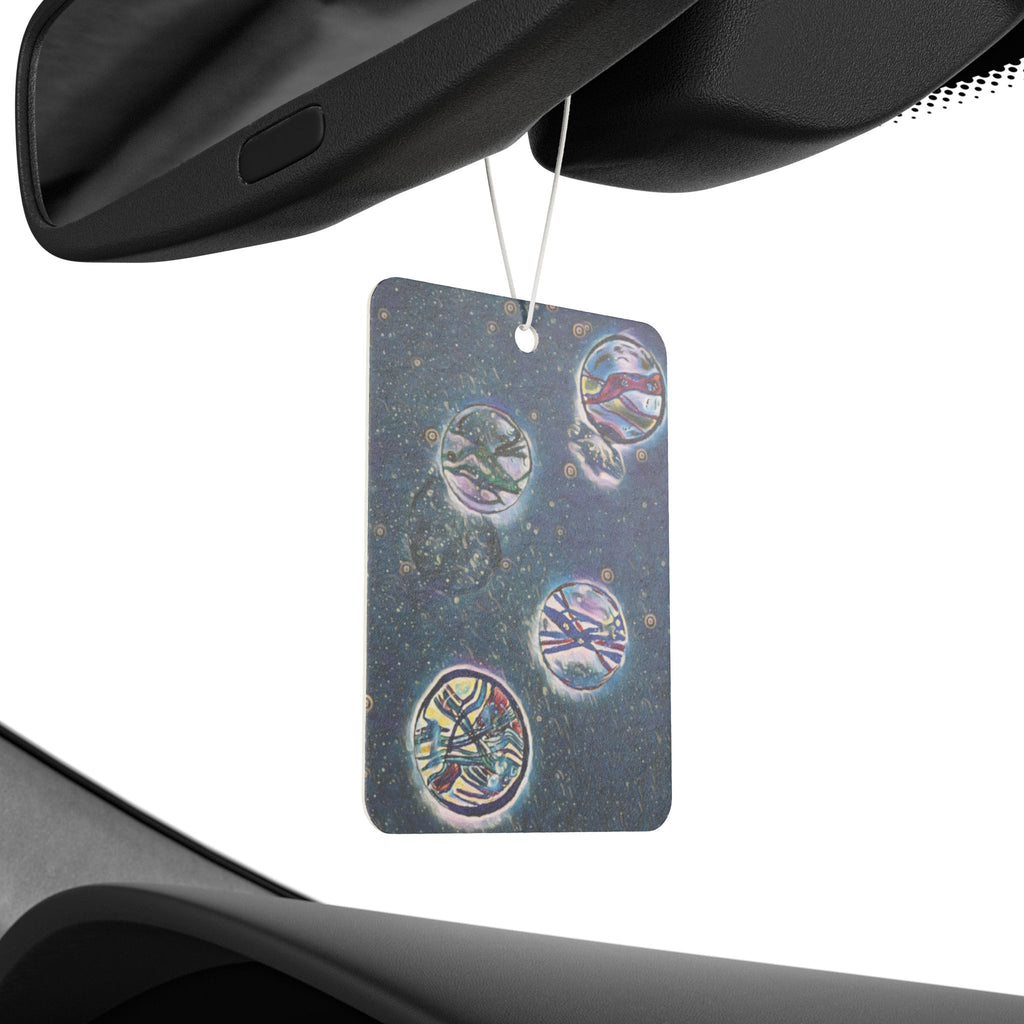 Celestial Bubbles Car Air Freshener — Cosmic Tree of Life Scented Ornament