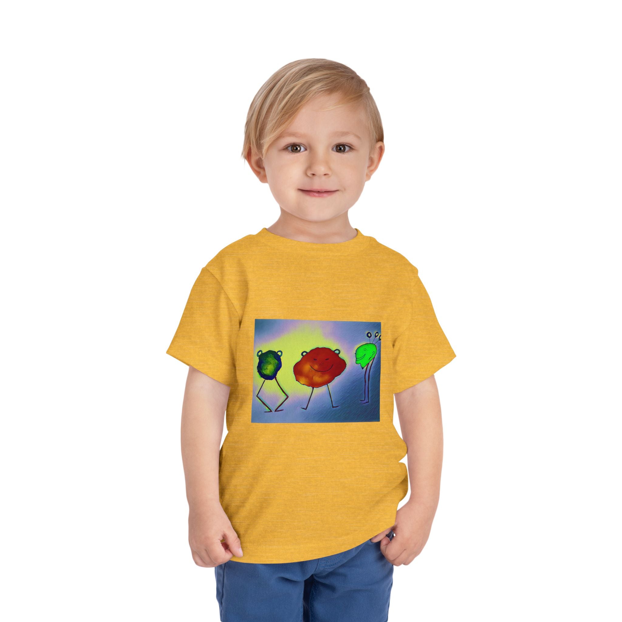Colorful Dancing Fruit Characters Kids Shirt