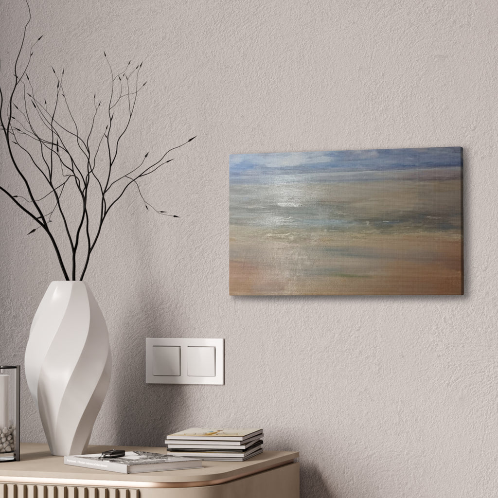 Coastal Serenity Canvas Print | Soft Seascape Wall Art | Beach Home Décor