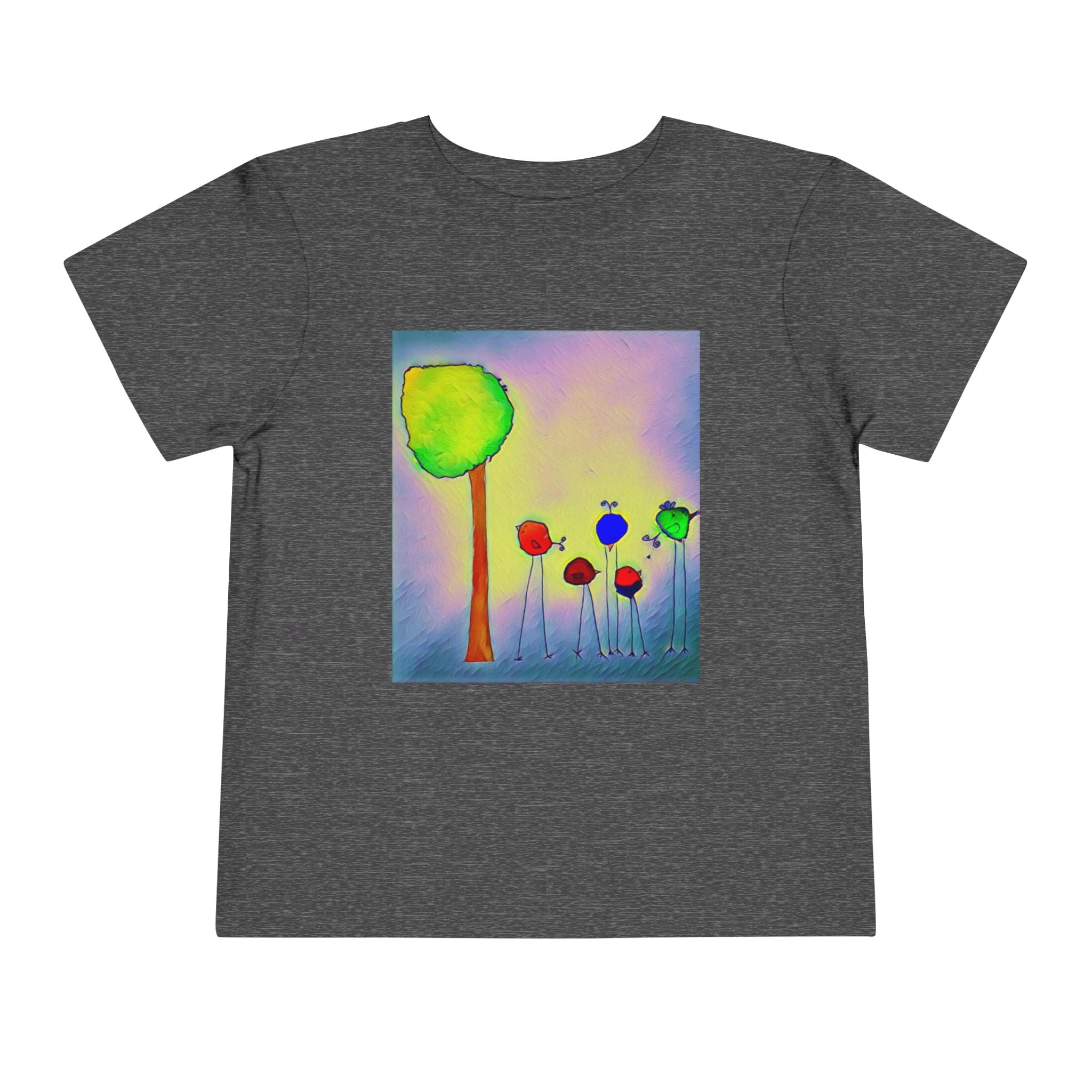 Colorful Watercolor Tree & birds
