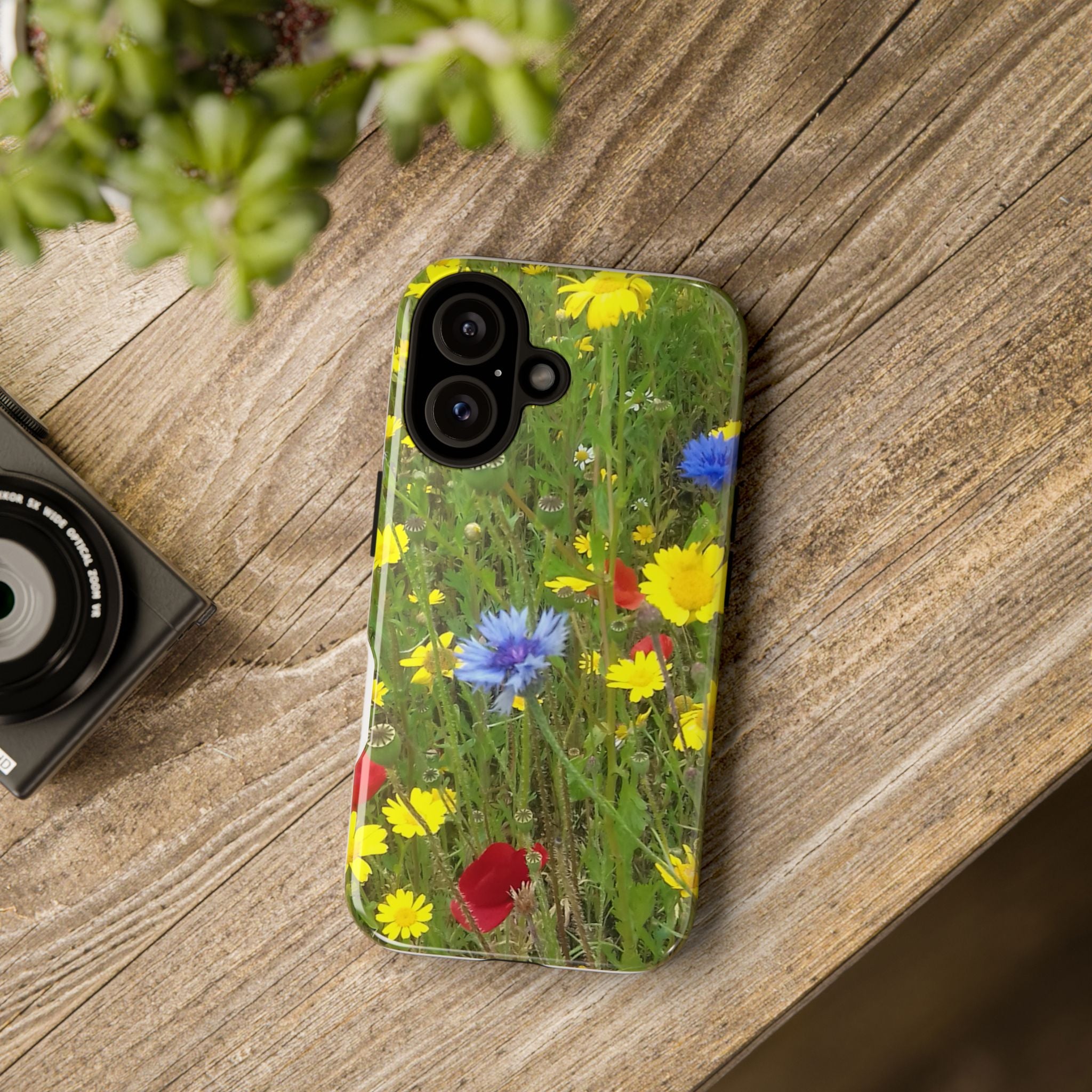 Wildflower Meadow Phone Case — Floral Tough Protective Cover