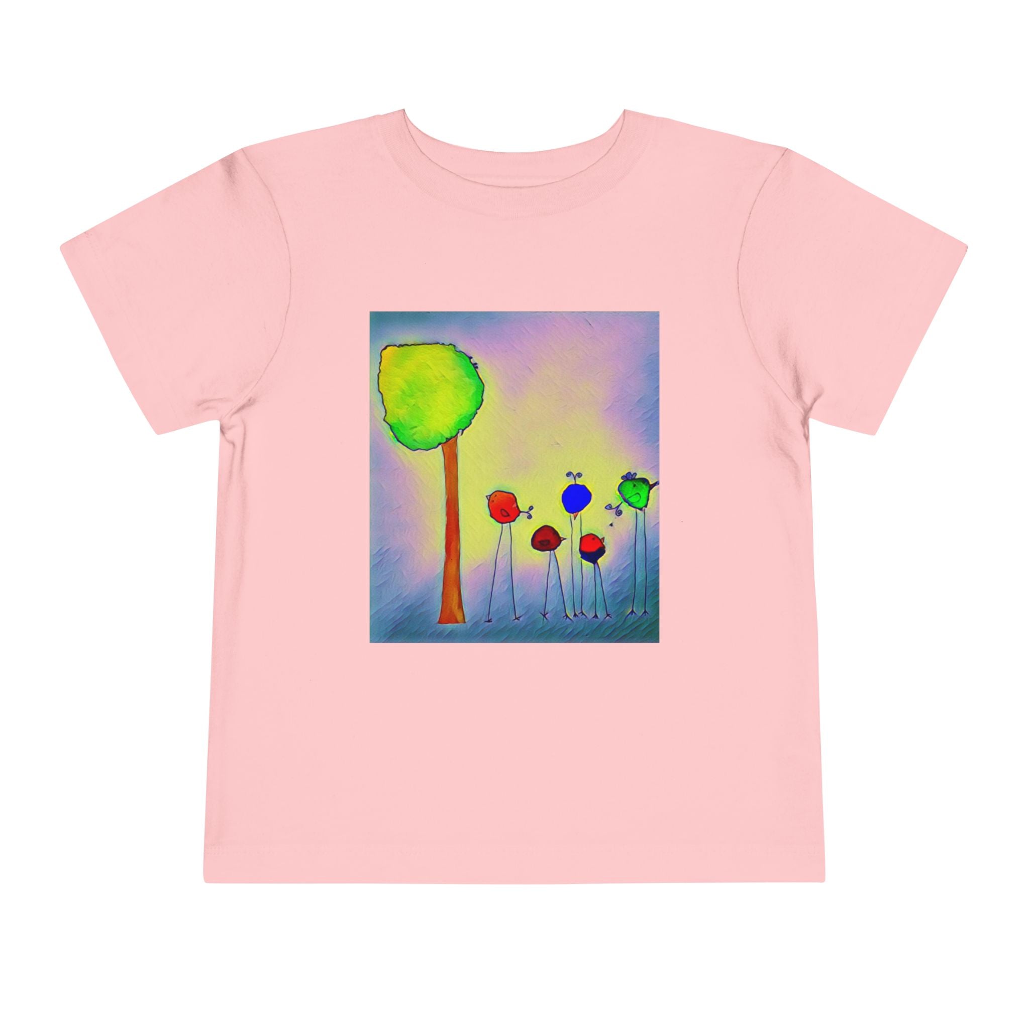 Colorful Watercolor Tree & birds