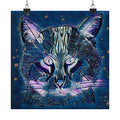 Mystic Galaxy Cat Matte Poster