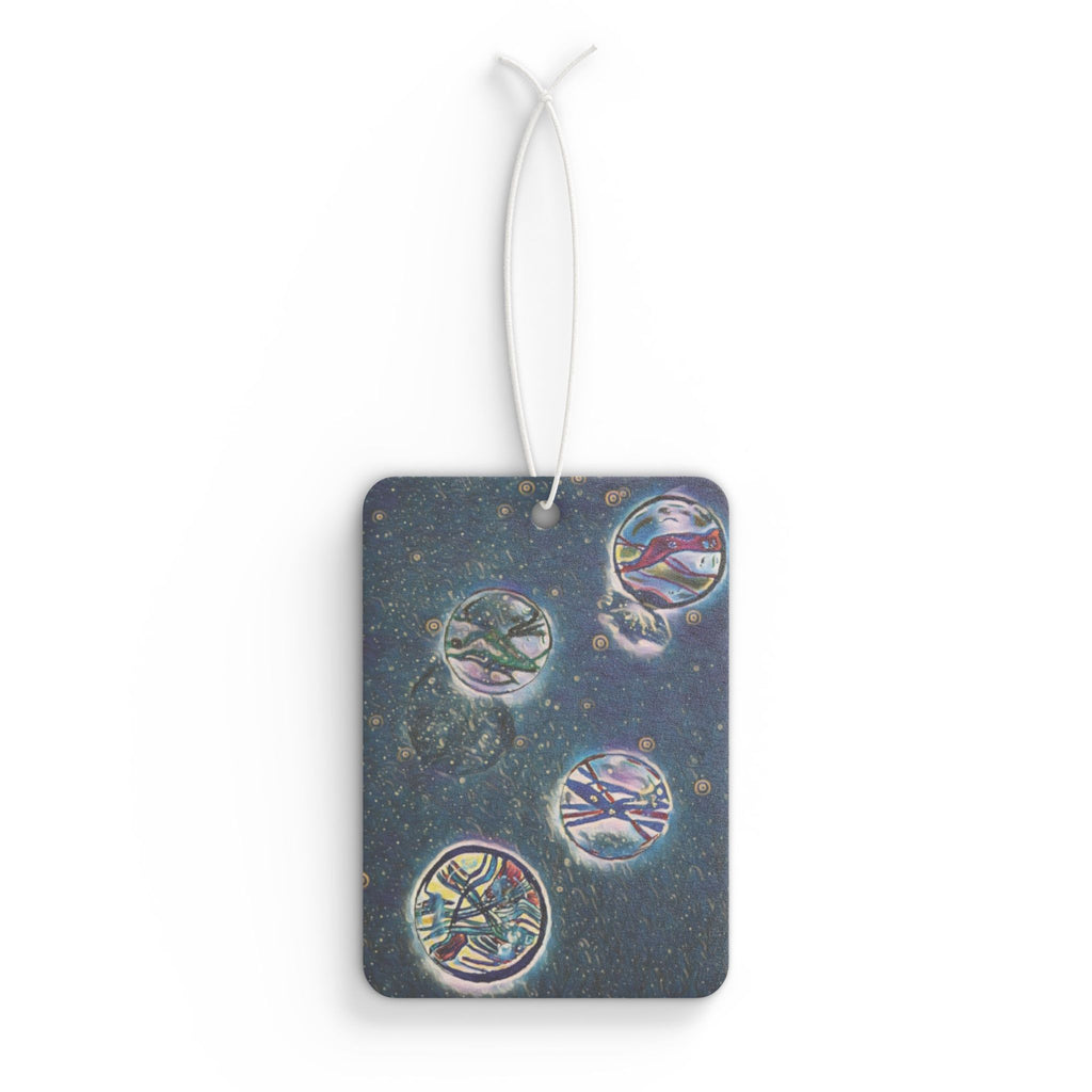 Celestial Bubbles Car Air Freshener — Cosmic Tree of Life Scented Ornament