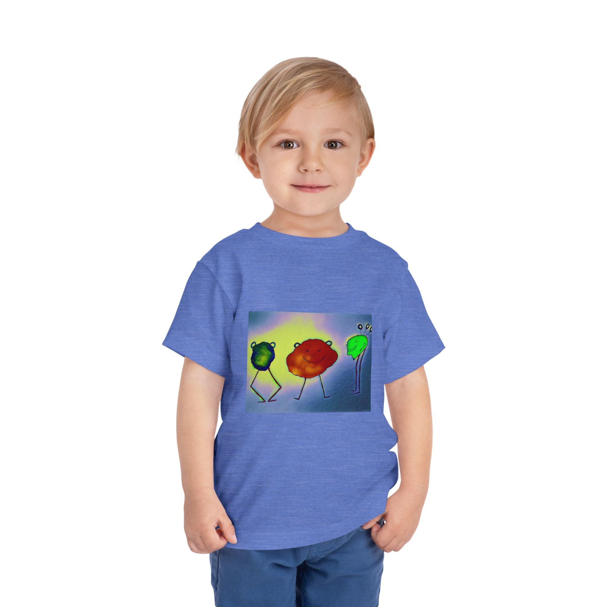 Colorful Dancing Fruit Characters Kids Shirt