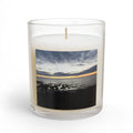 Sunset Shore Glass Candle — Coastal Ocean Photo Scented Candle (11 oz)