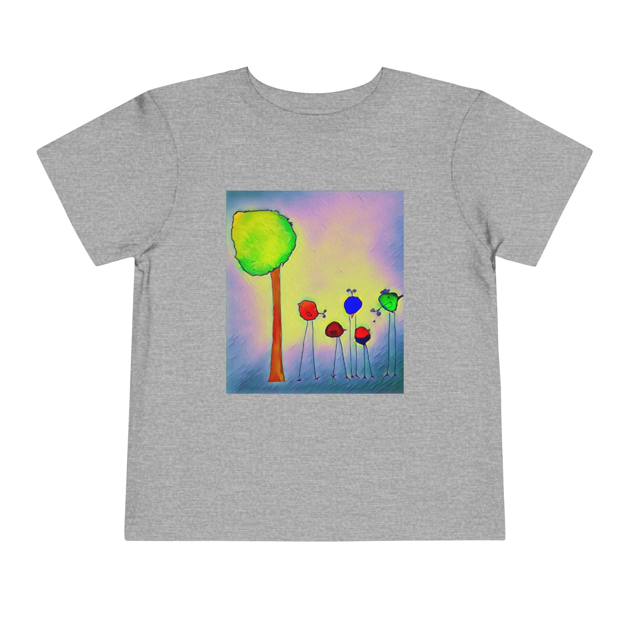 Colorful Watercolor Tree & birds