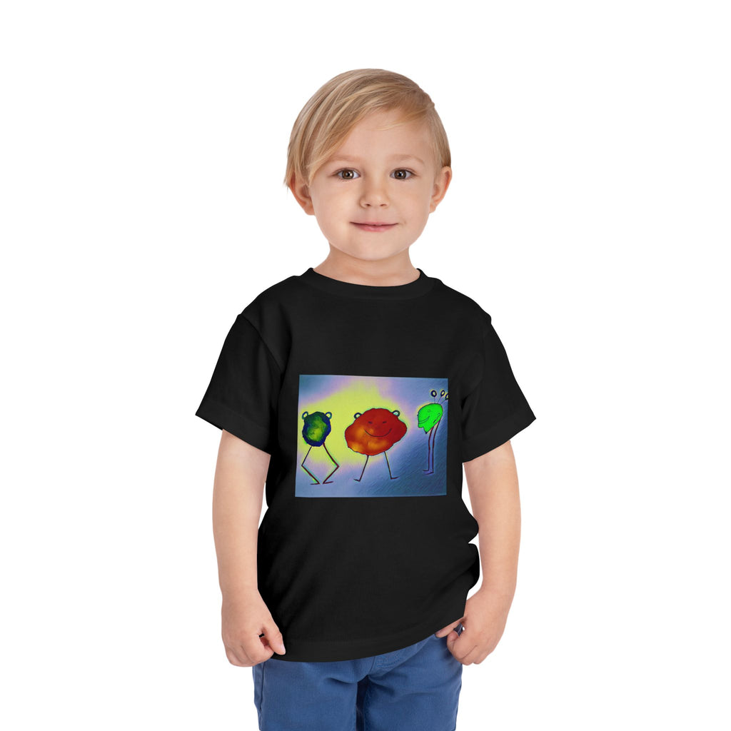 Colorful Dancing Fruit Characters Kids Shirt