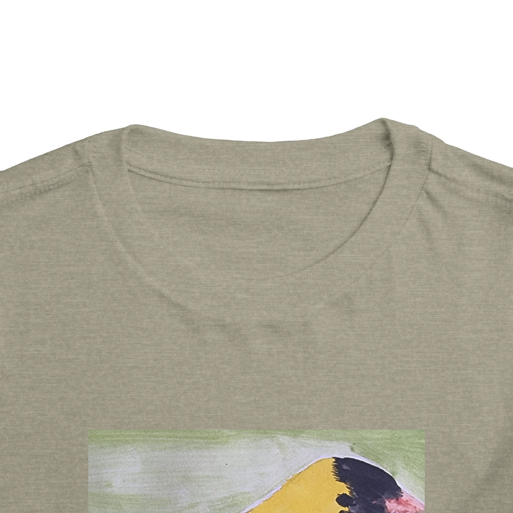 Yellow Goldfinch on Cherry Blossom Branch | Kids Spring Bird Shirt