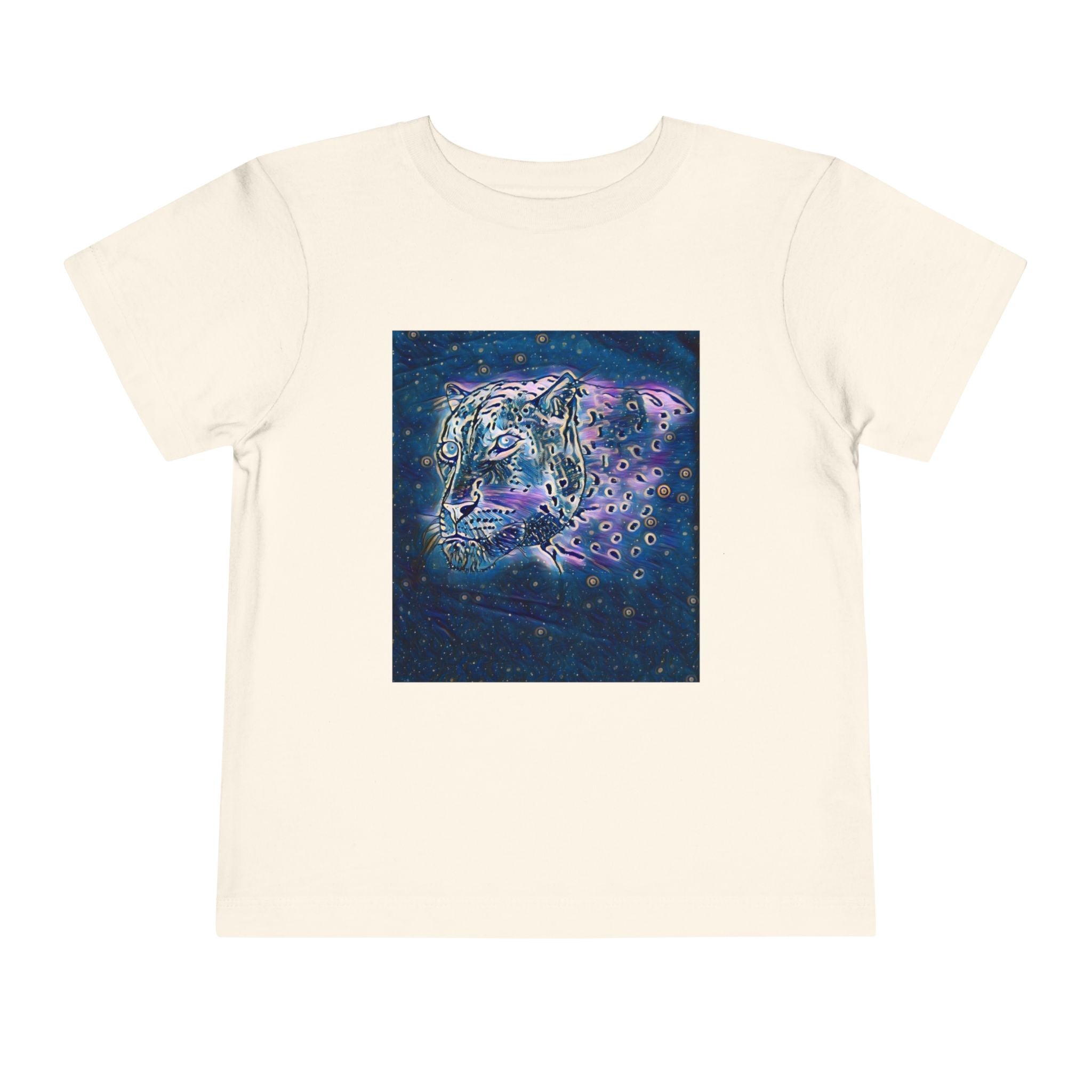 Galaxy Leopard Toddler Tee — Cosmic Animal Print Kids Shirt