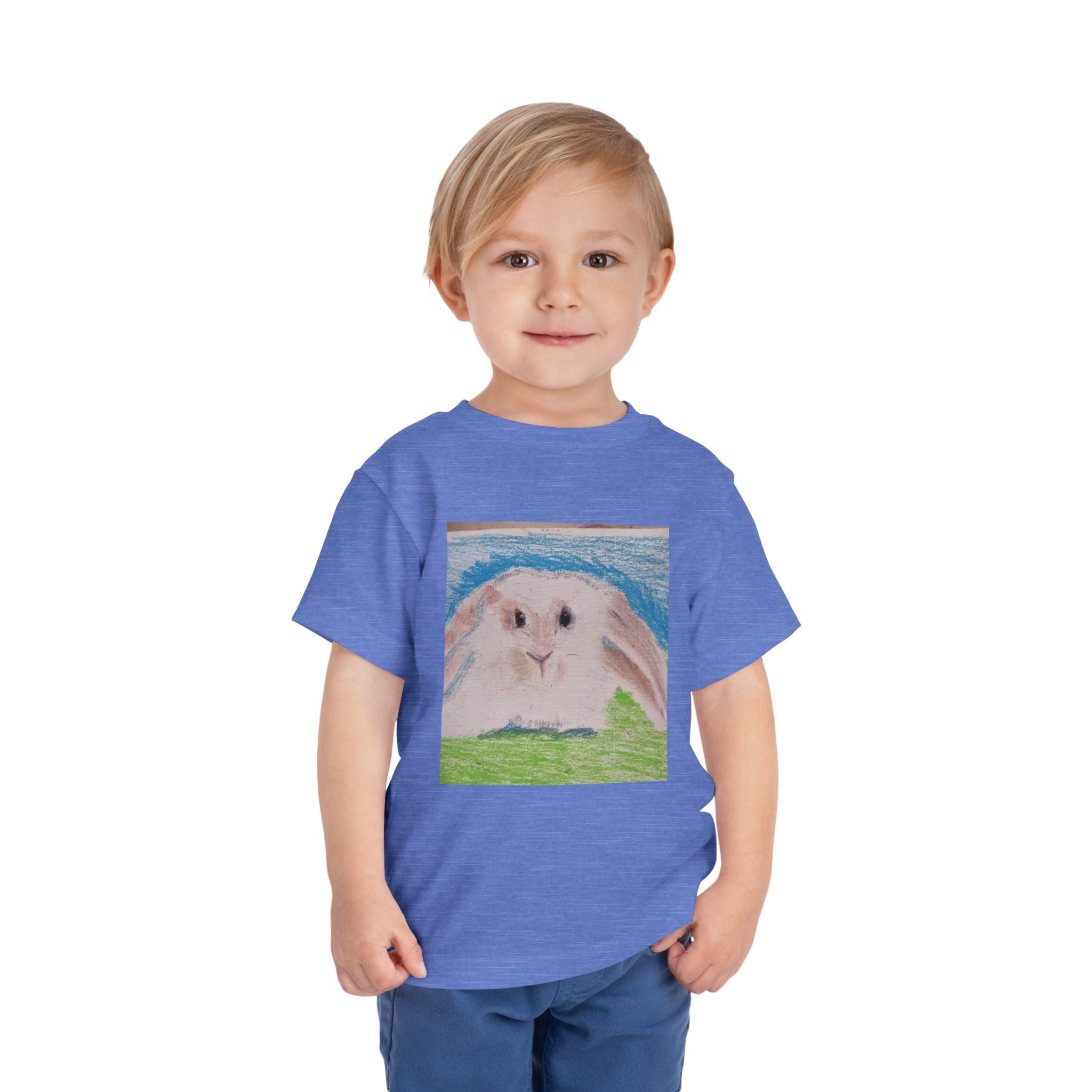 Toddler Tee — Pastel Bunny Illustration Kids Shirt