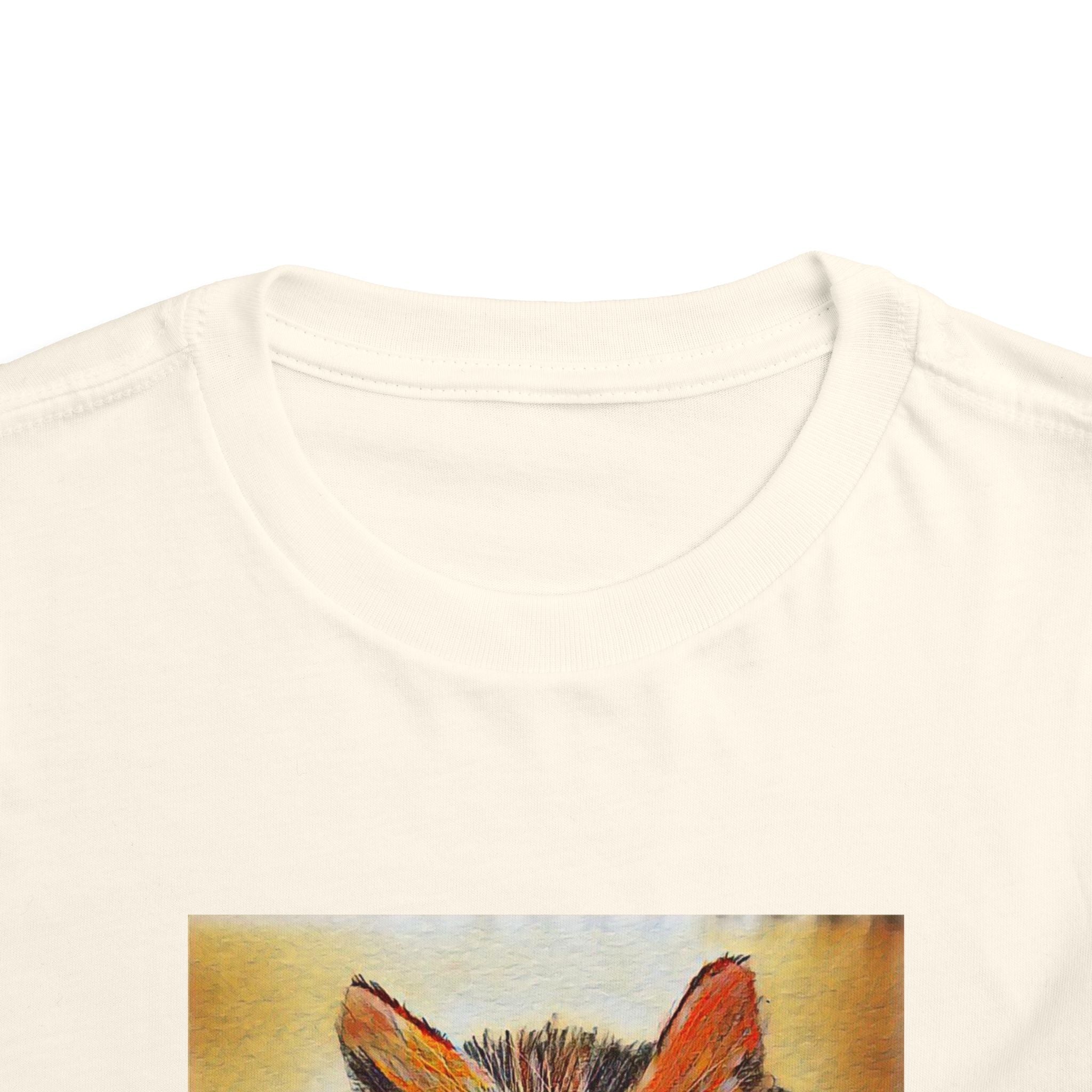 Adorable Watercolor Kitten Toddler Tee