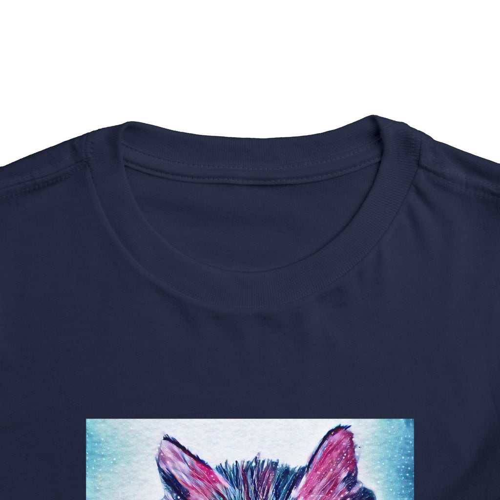 Cute Watercolor Kitten Toddler Tee