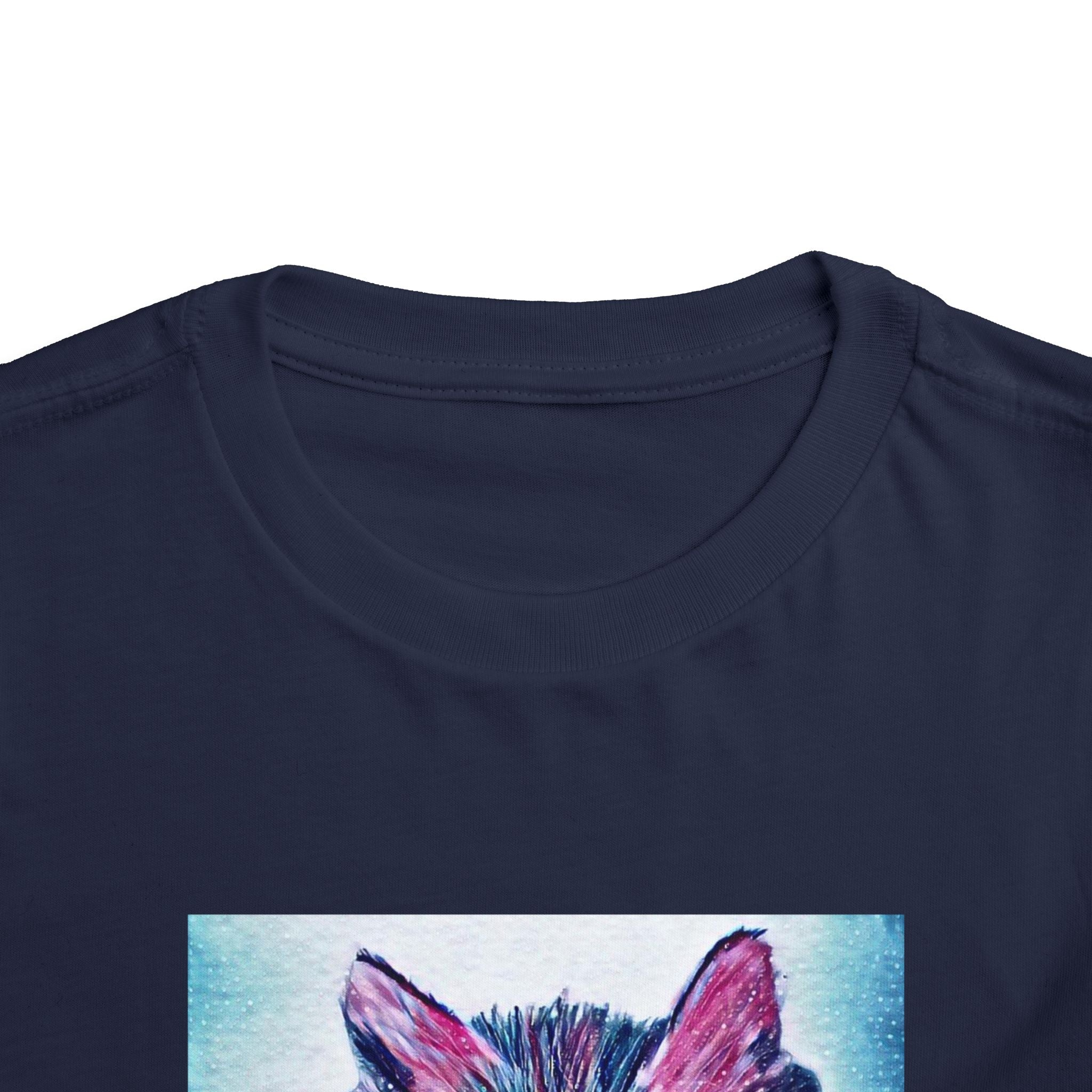 Cute Watercolor Kitten Toddler Tee