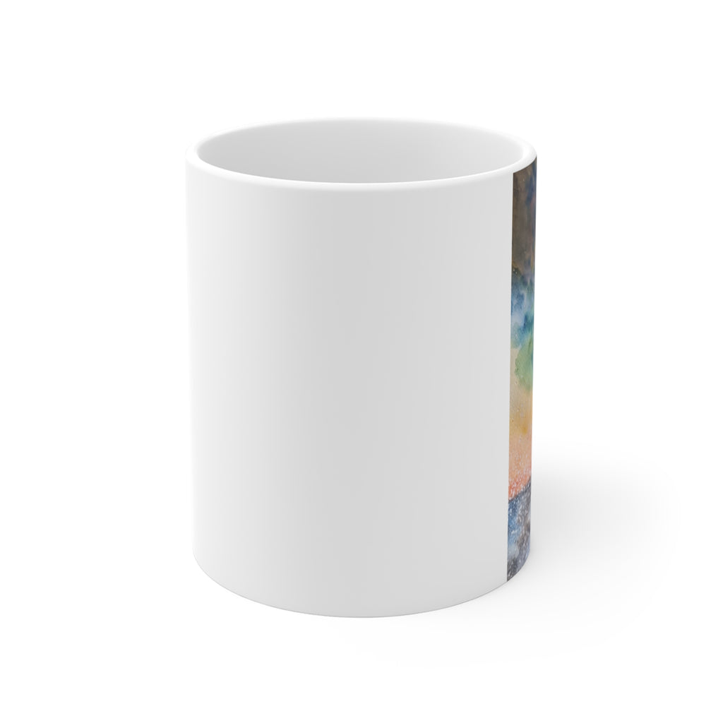 Sunset Watercolor Lighthouse Mug | 11oz Coffee Cup | Nautical Coastal Gift