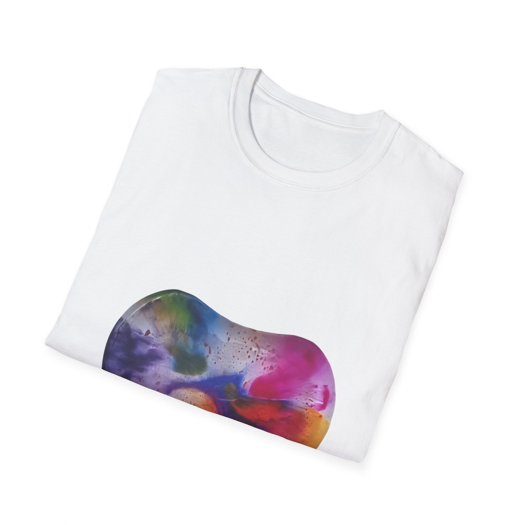 Watercolor Heart T-Shirt — Colorful Abstract Heart Tee