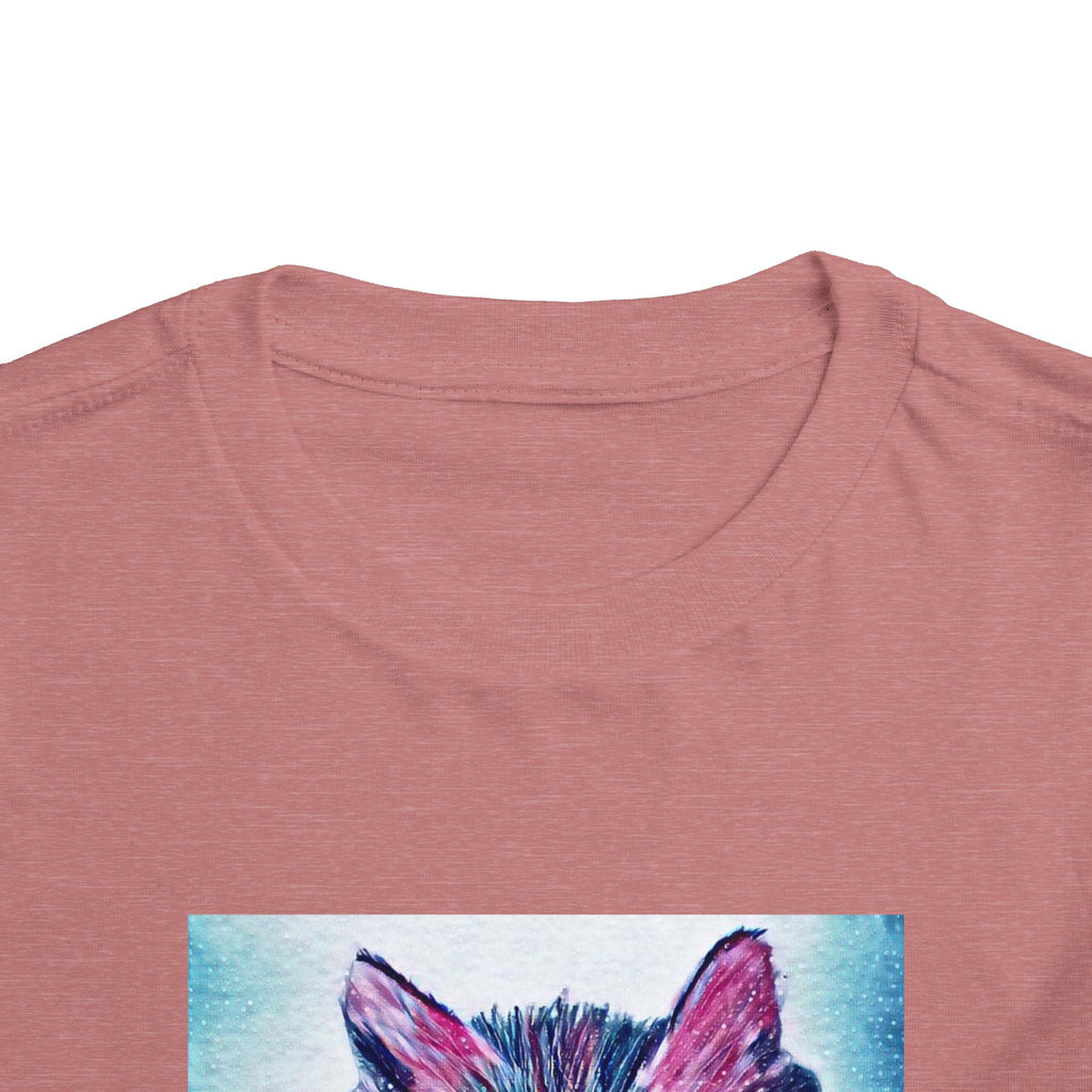 Cute Watercolor Kitten Toddler Tee
