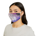Floral Abstract Purple Face Mask — Snug-Fit Polyester Mask