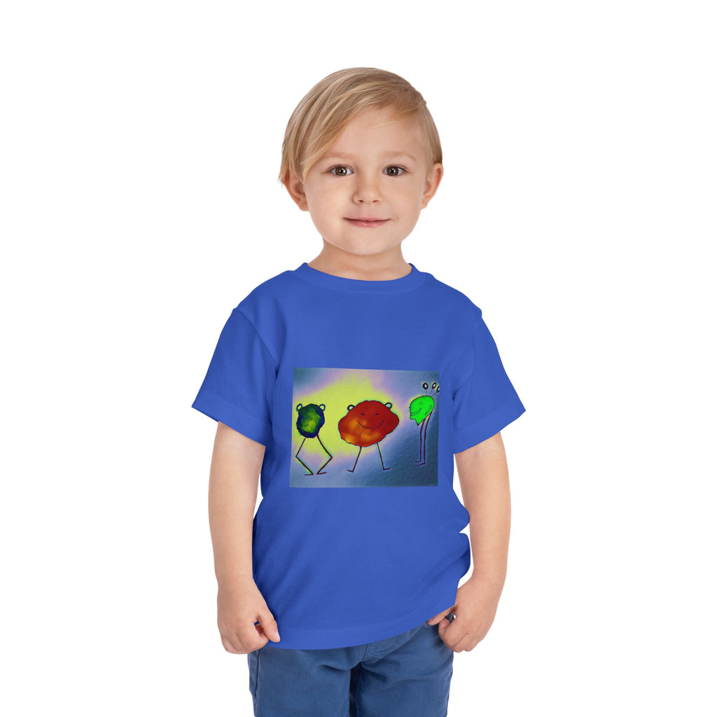 Colorful Dancing Fruit Characters Kids Shirt