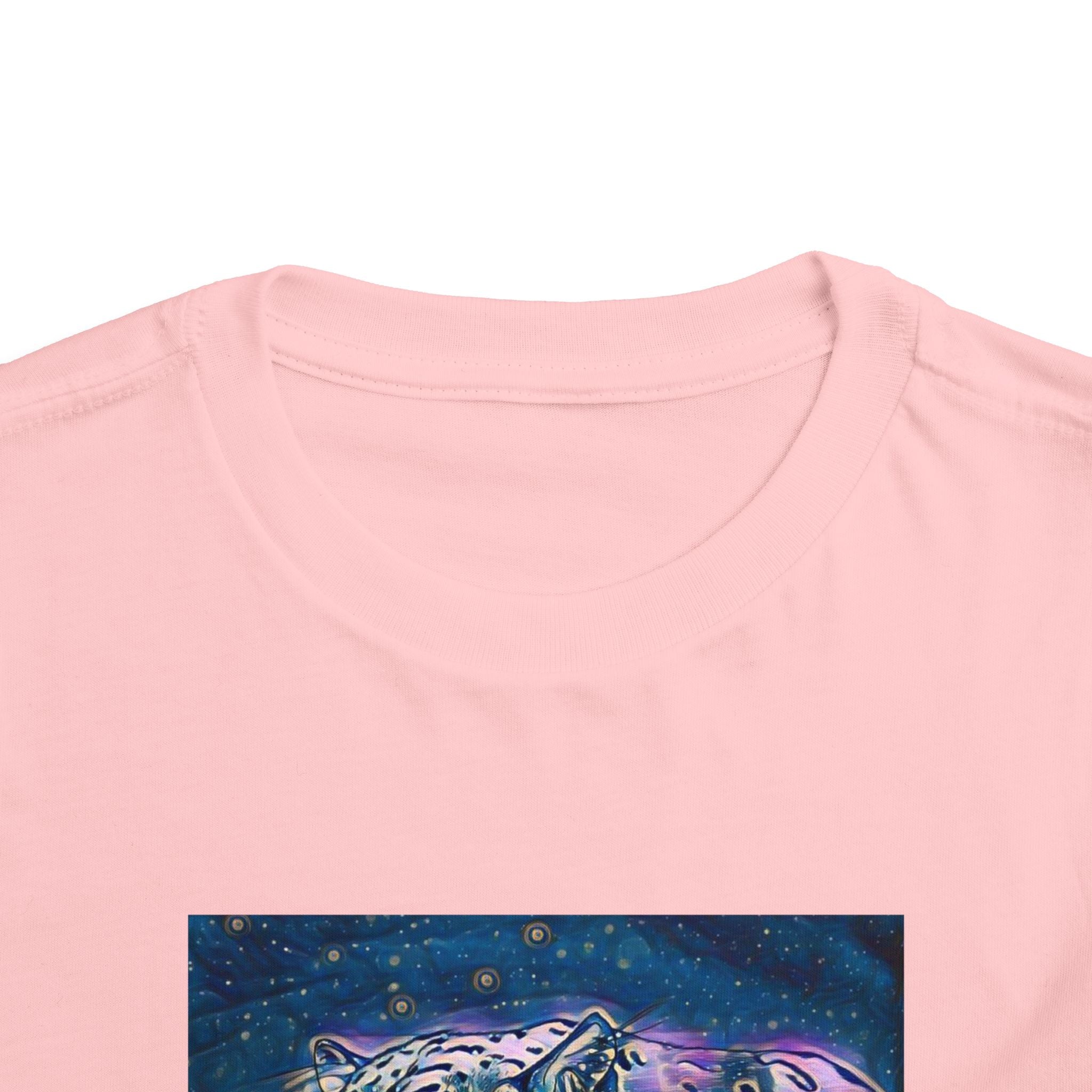 Galaxy Leopard Toddler Tee — Cosmic Animal Print Kids Shirt