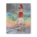 Eastbourne Lighthouse Watercolor,  Canvas Print — Coastal Nautical Wall Art