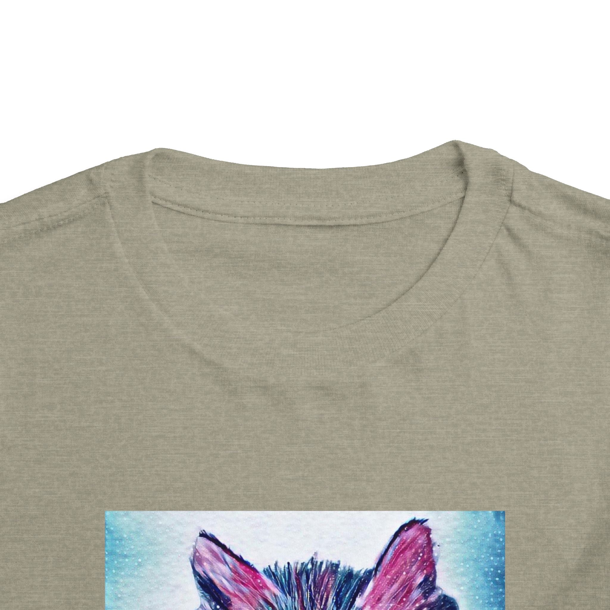 Cute Watercolor Kitten Toddler Tee
