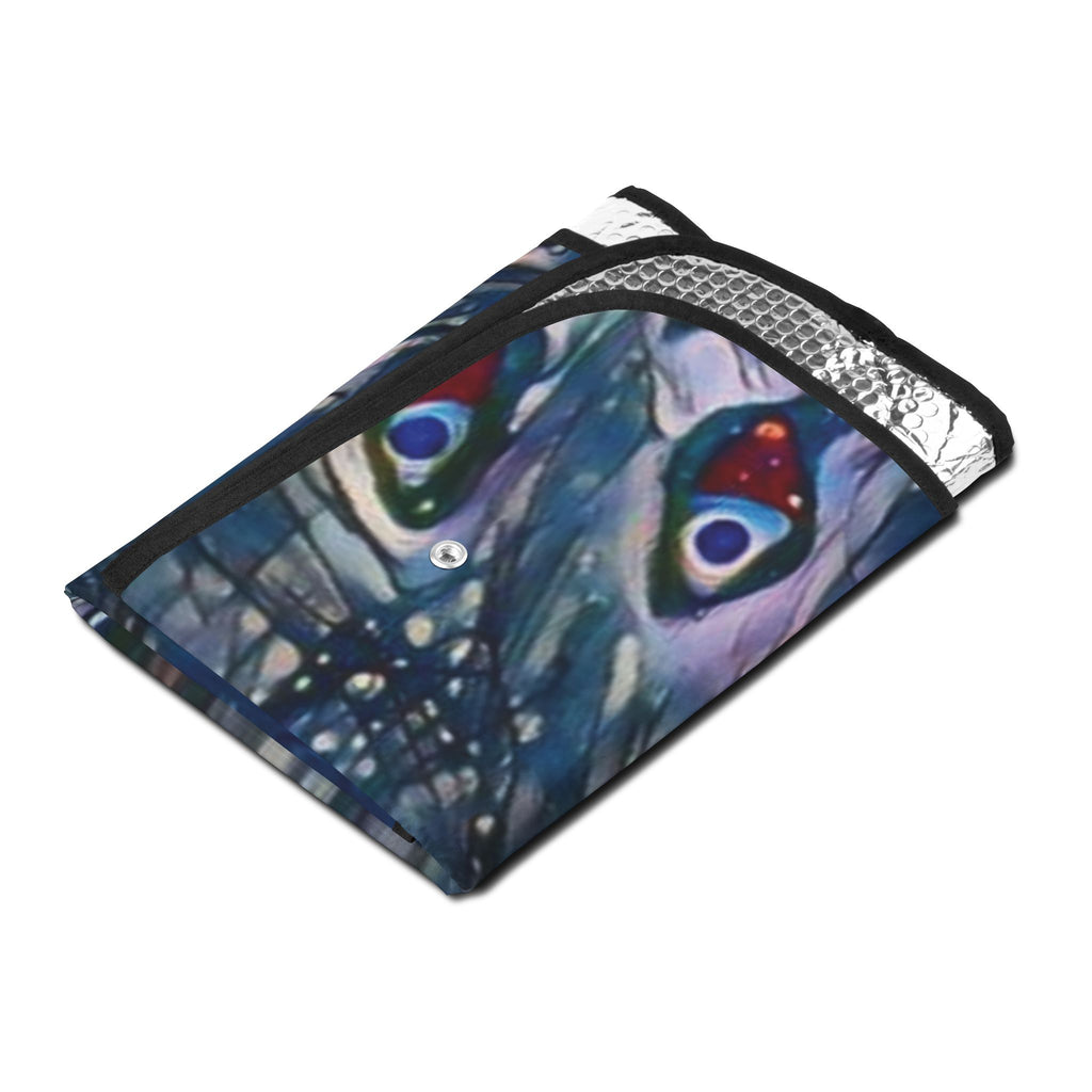 Peacock Night Car Sun Shade — Decorative UV Protector
