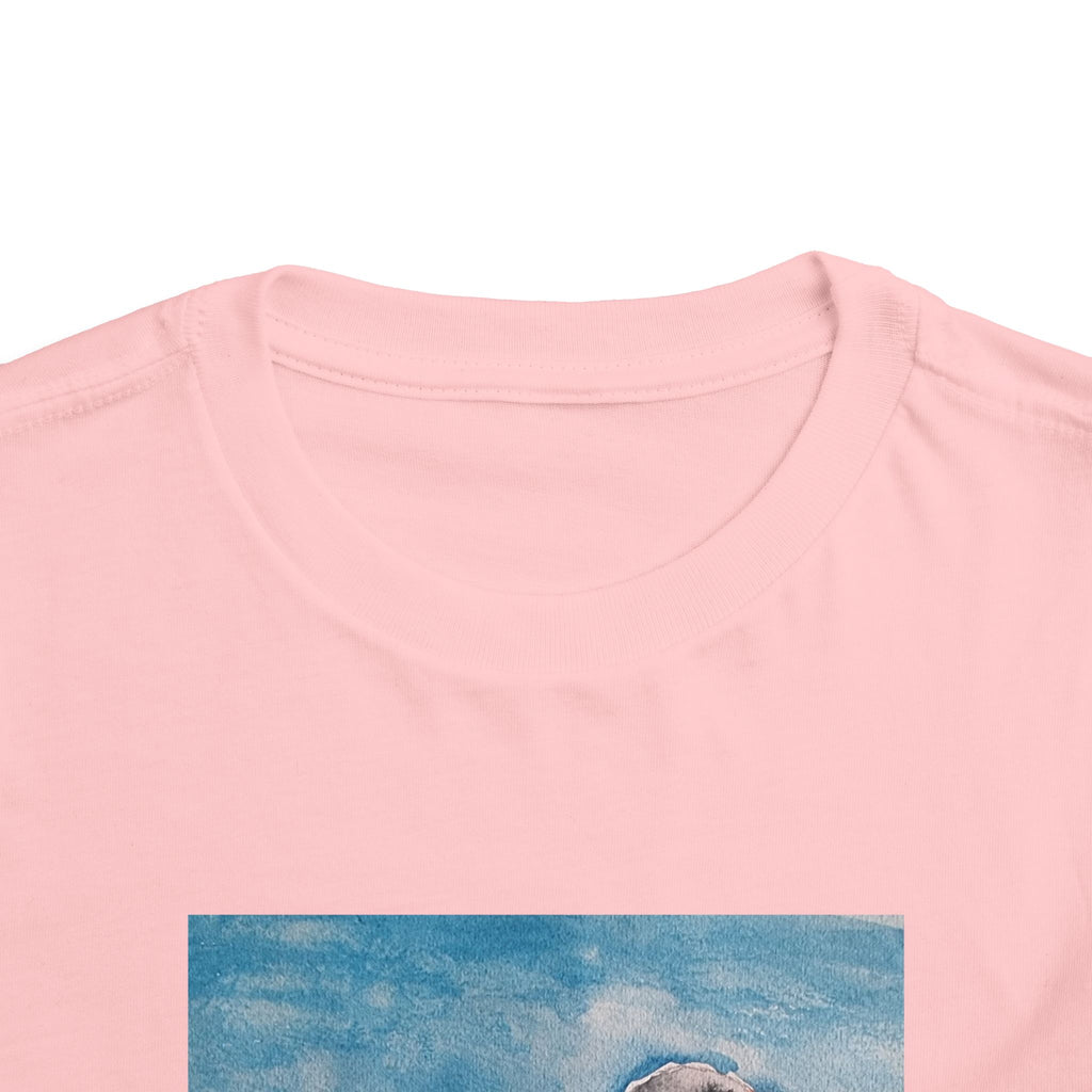 Zebra Finch Watercolor Toddler Tee