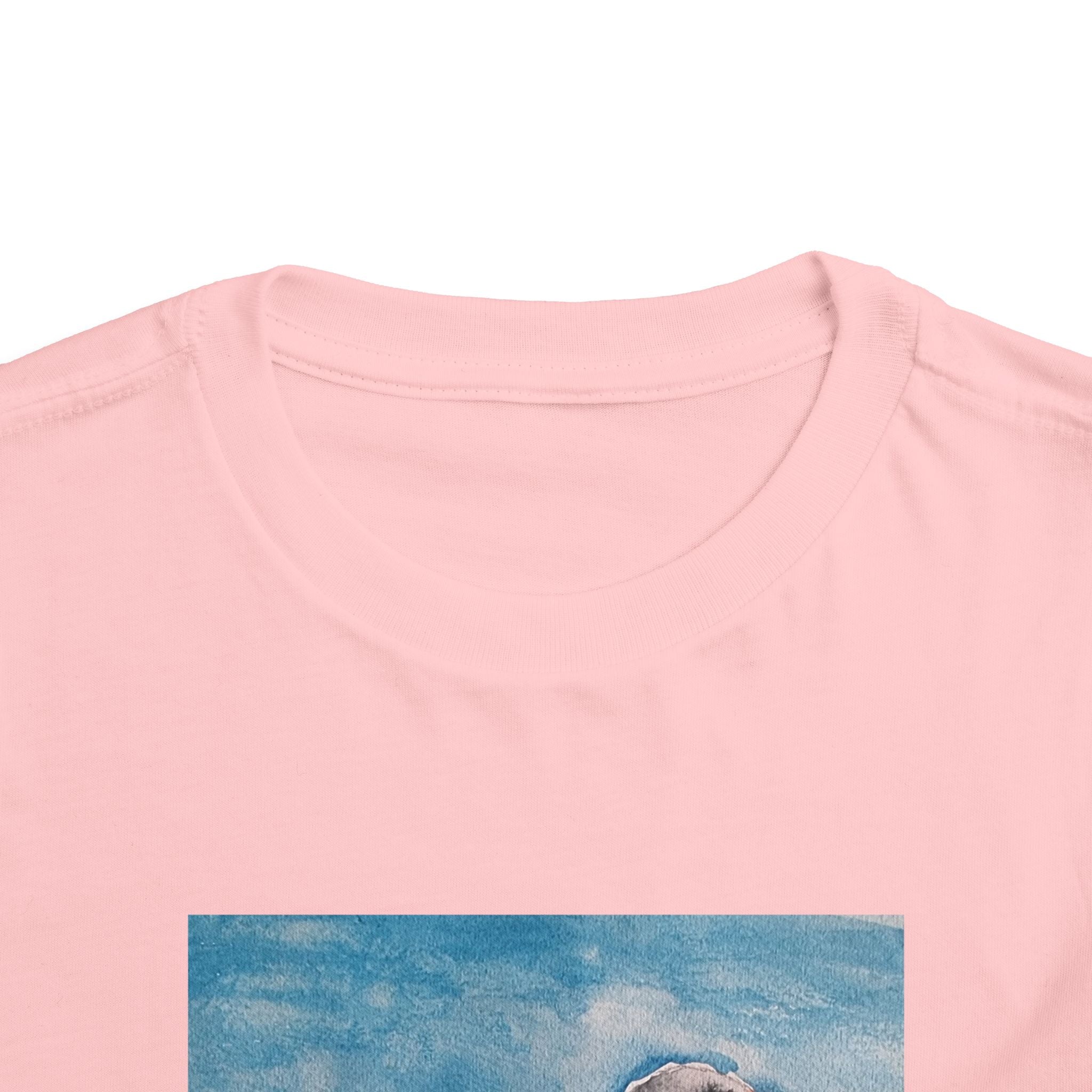 Zebra Finch Watercolor Toddler Tee