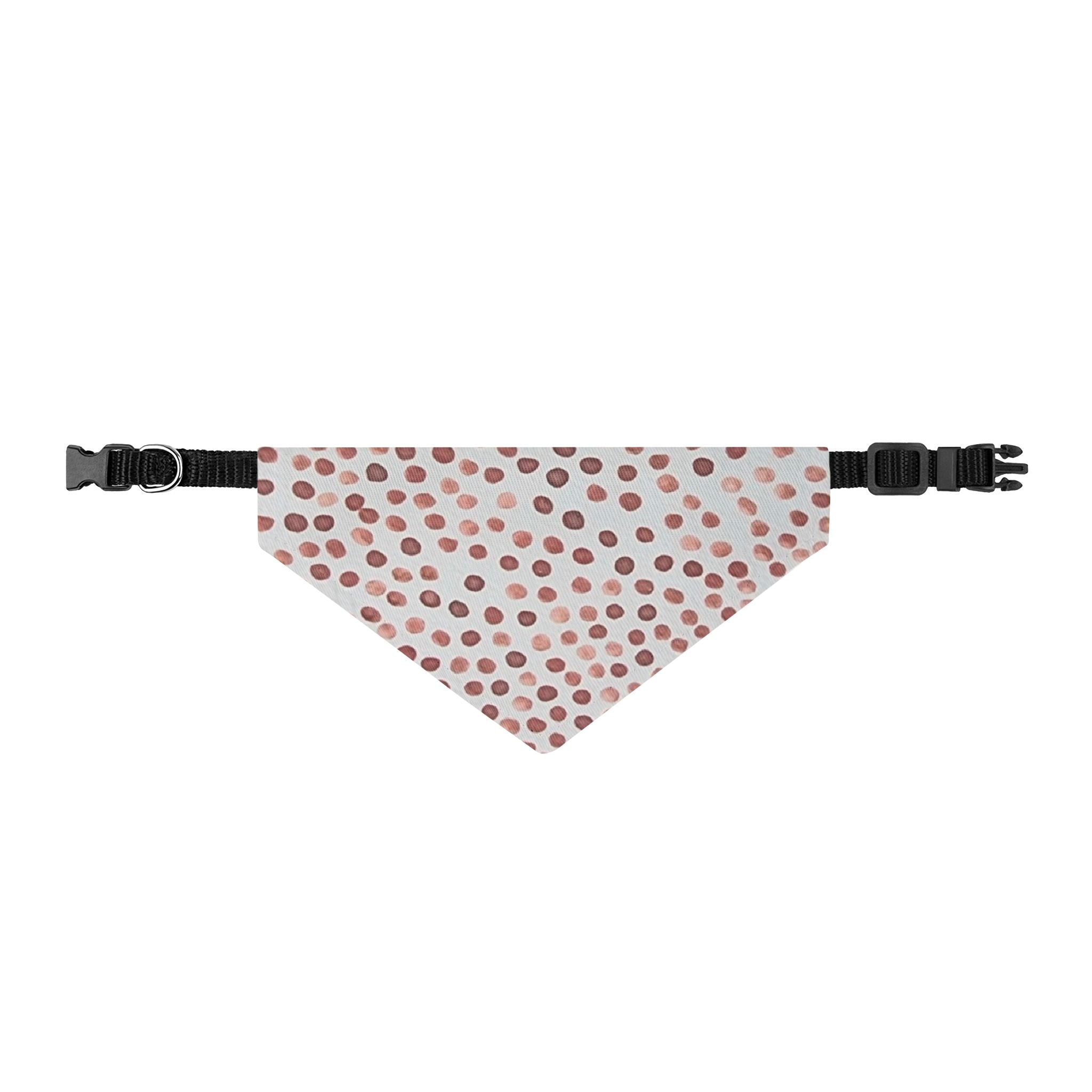 Dotted Blush Clip-On Pet Bandana