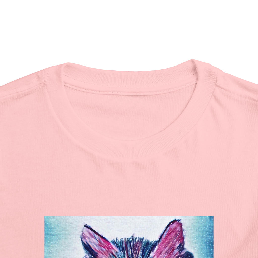 Cute Watercolor Kitten Toddler Tee