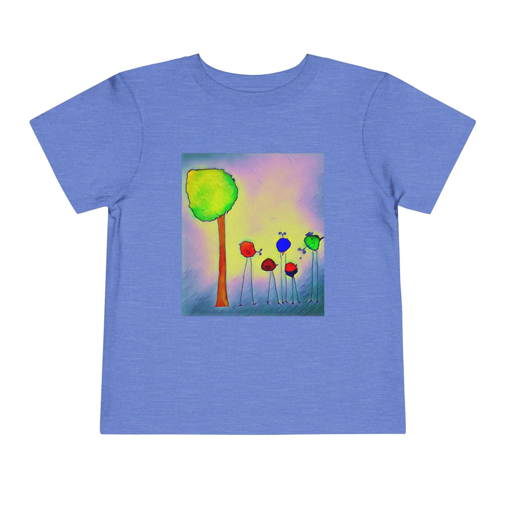 Colorful Watercolor Tree & birds
