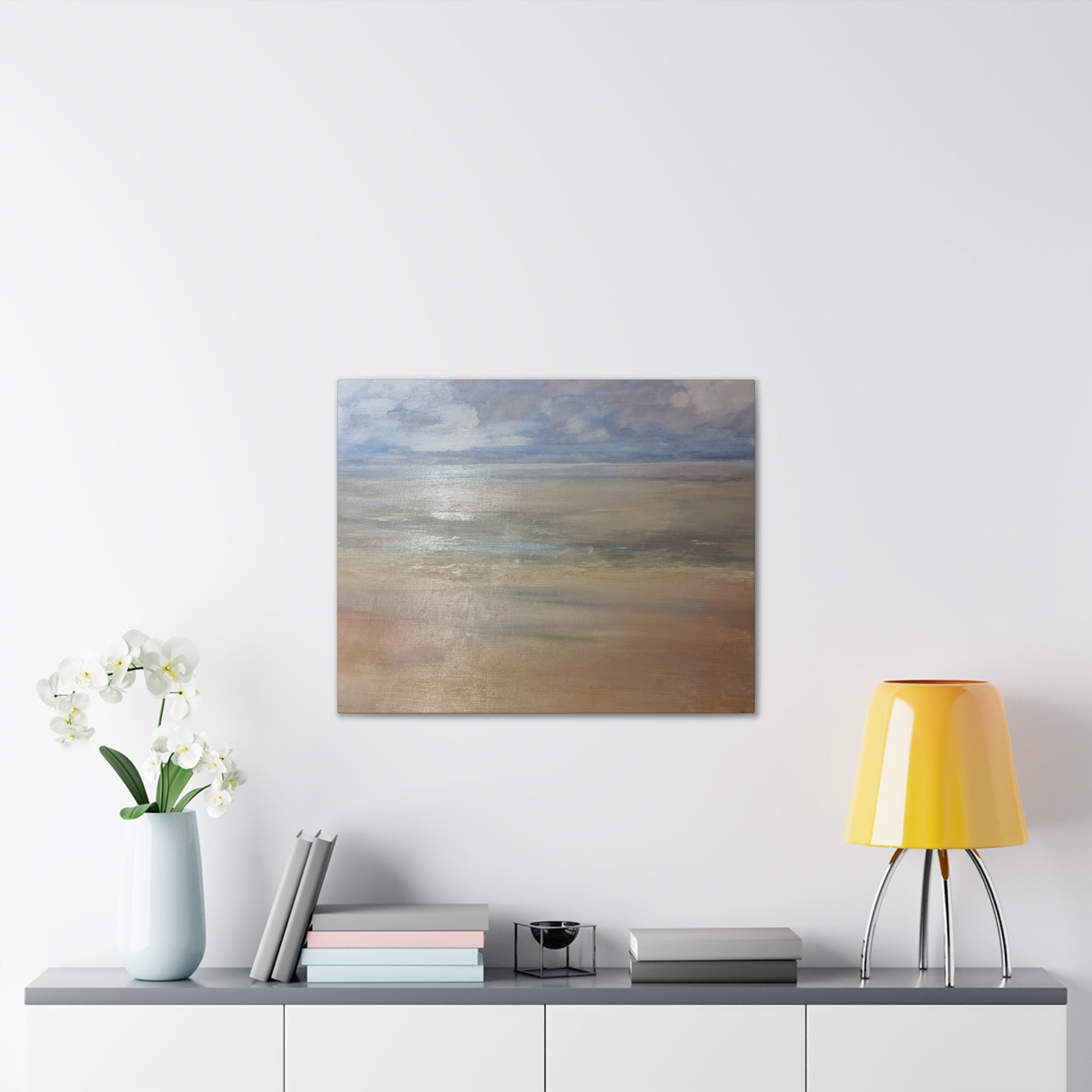 Coastal Serenity Canvas Print | Soft Seascape Wall Art | Beach Home Décor