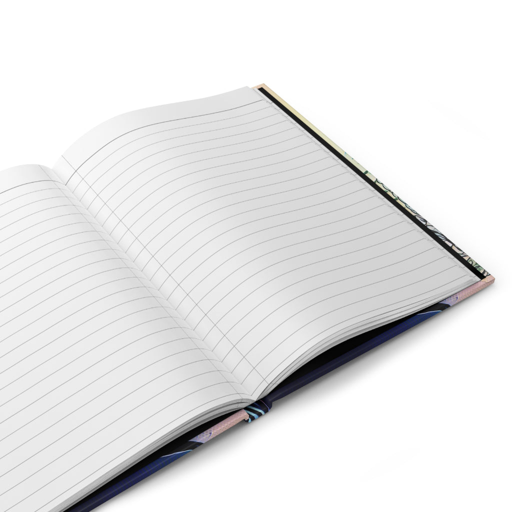 Hardcover Journal — Dreamy Botanical Portrait Notebook