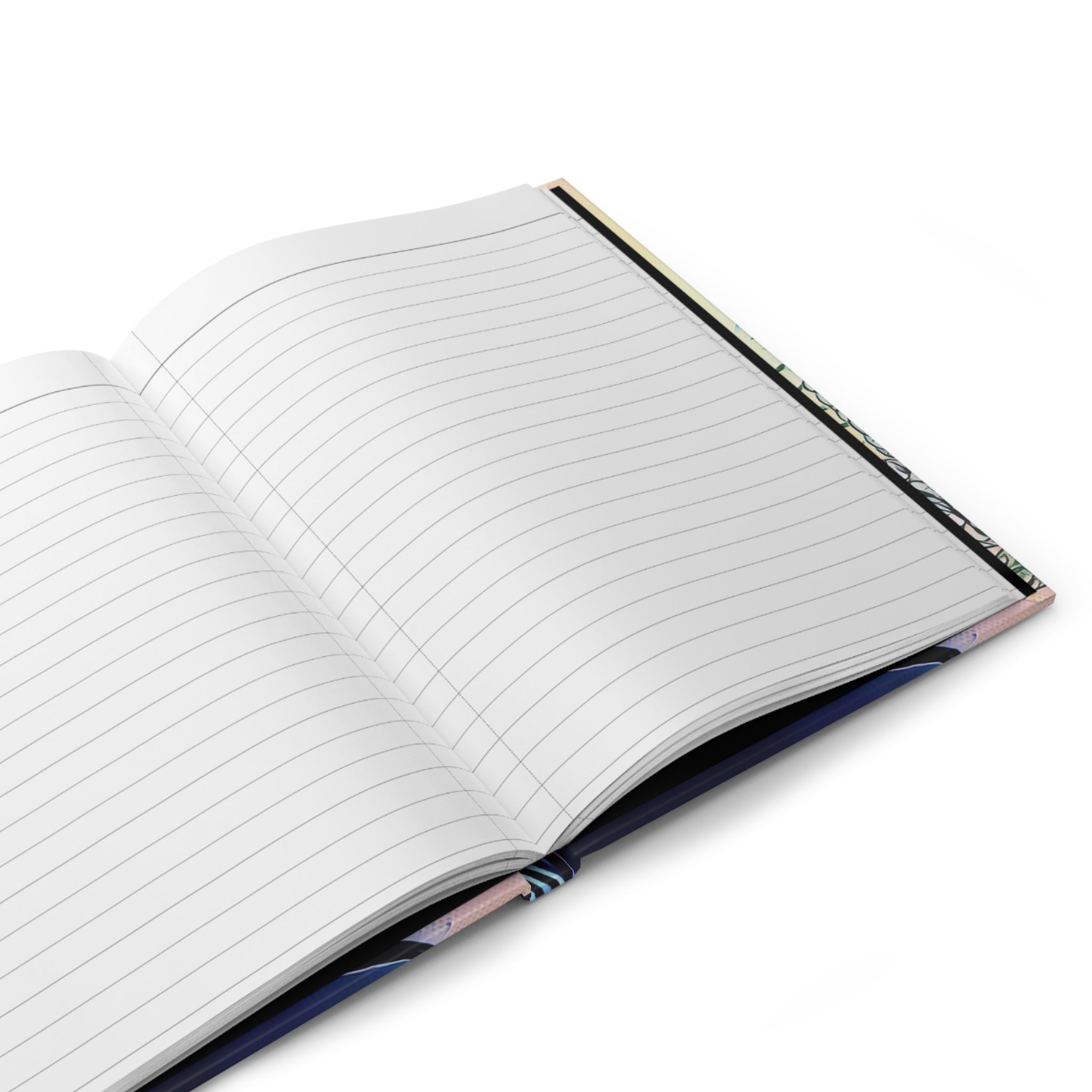 Hardcover Journal — Dreamy Botanical Portrait Notebook