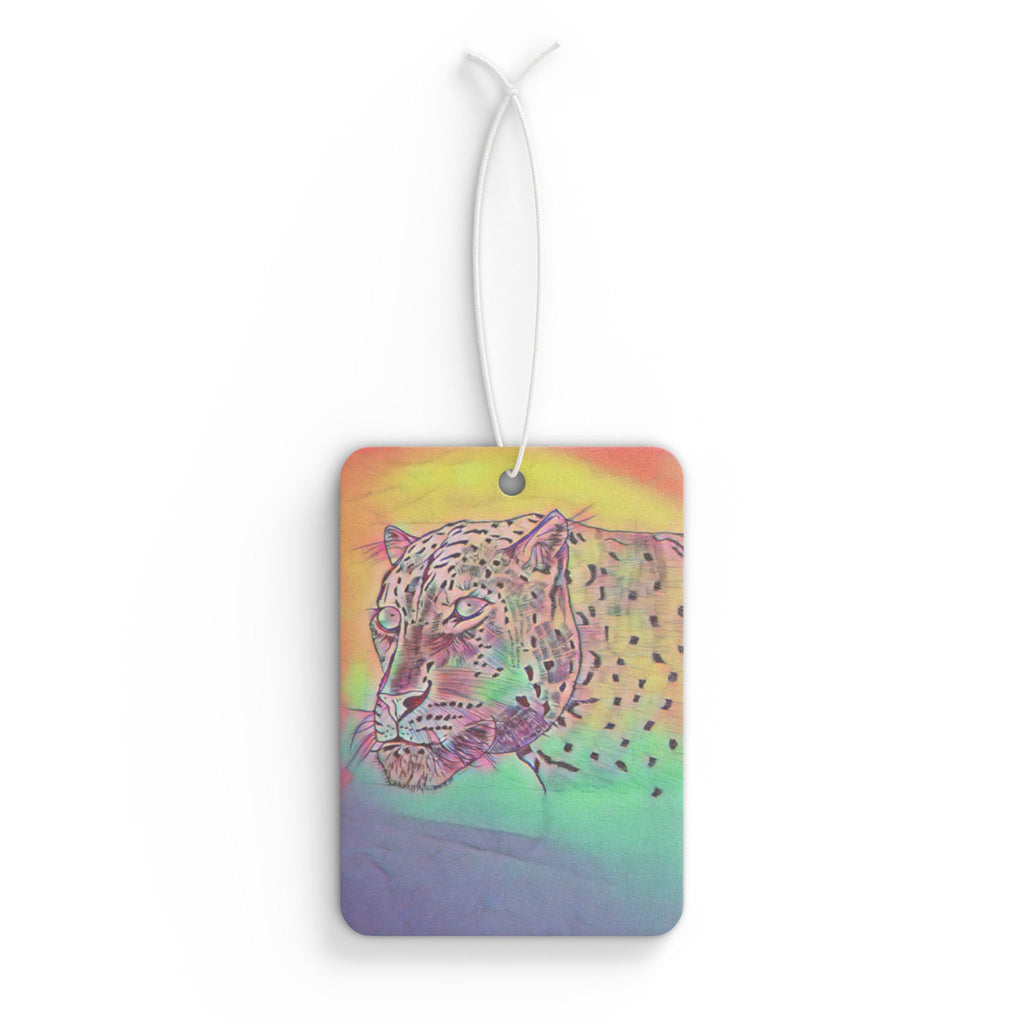 Car Air Freshener — Rainbow Leopard Scented Charm