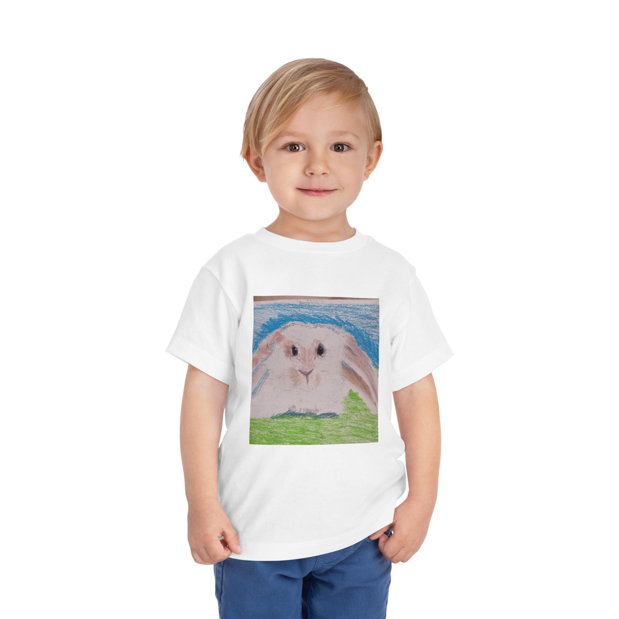 Toddler Tee — Pastel Bunny Illustration Kids Shirt