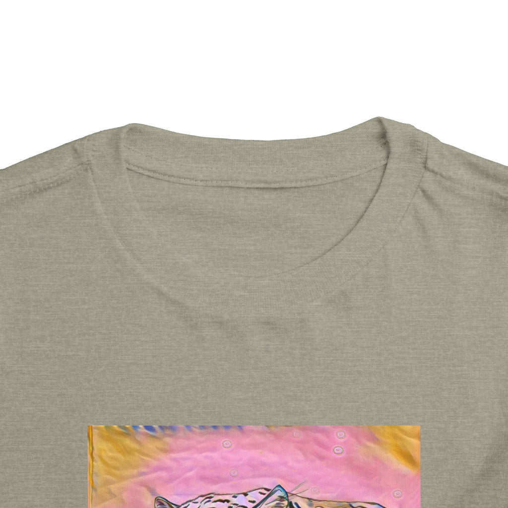 Leopard Portrait in pink Kids T-Shirt