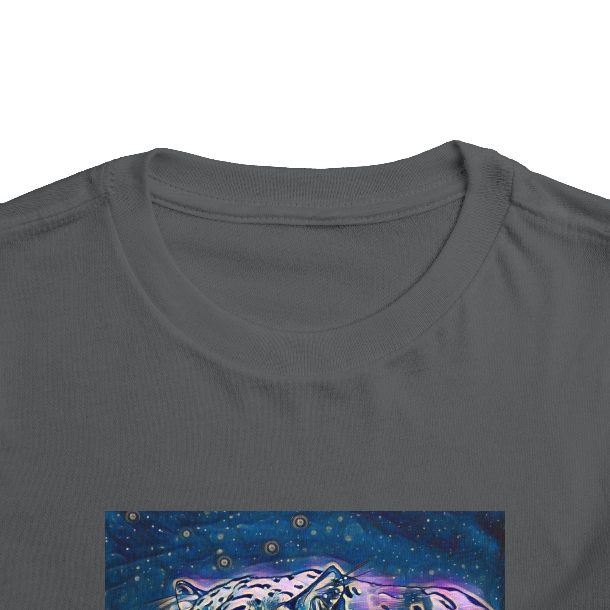 Galaxy Leopard Toddler Tee — Cosmic Animal Print Kids Shirt