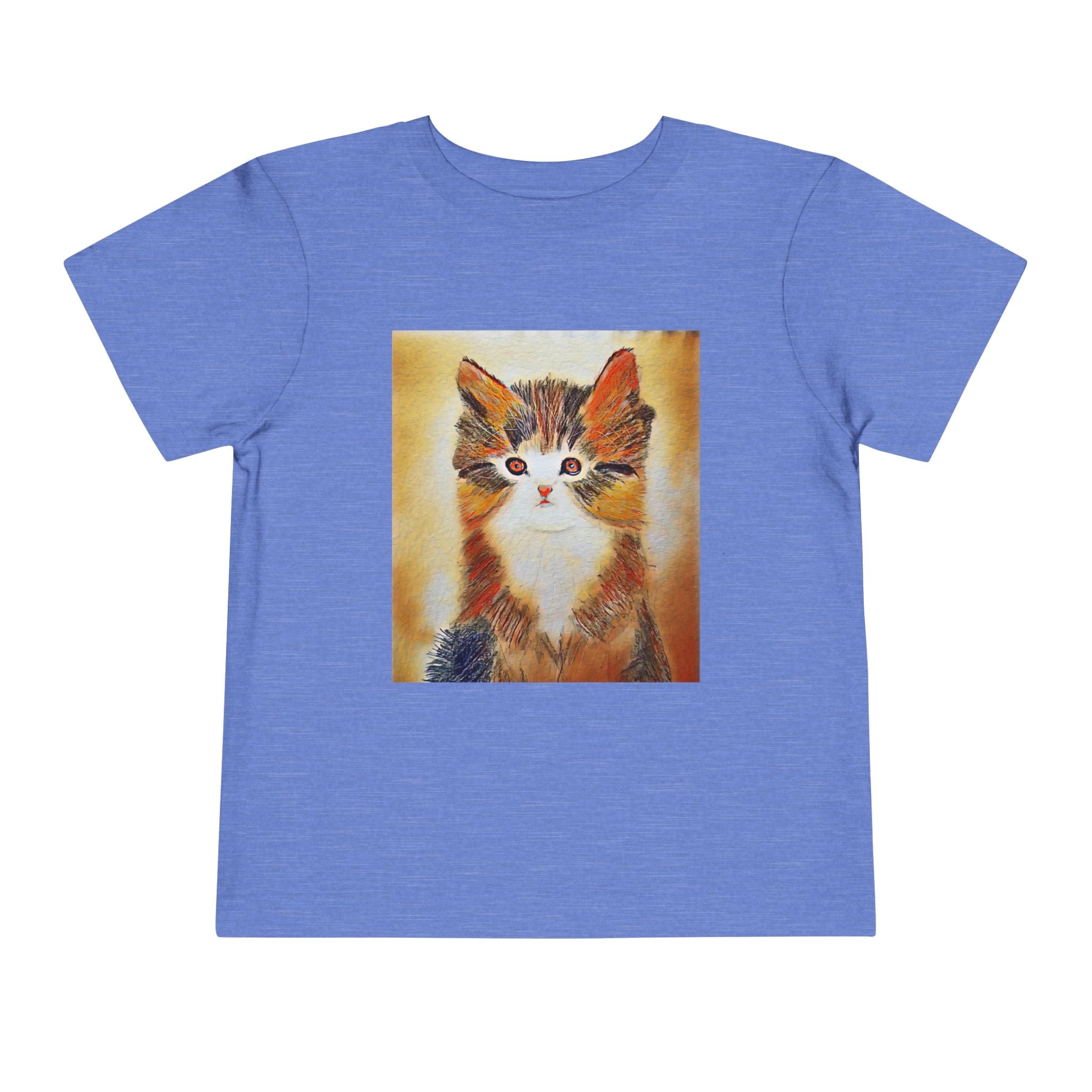 Adorable Watercolor Kitten Toddler Tee