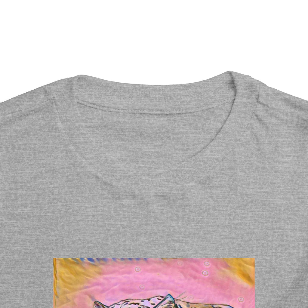 Leopard Portrait in pink Kids T-Shirt