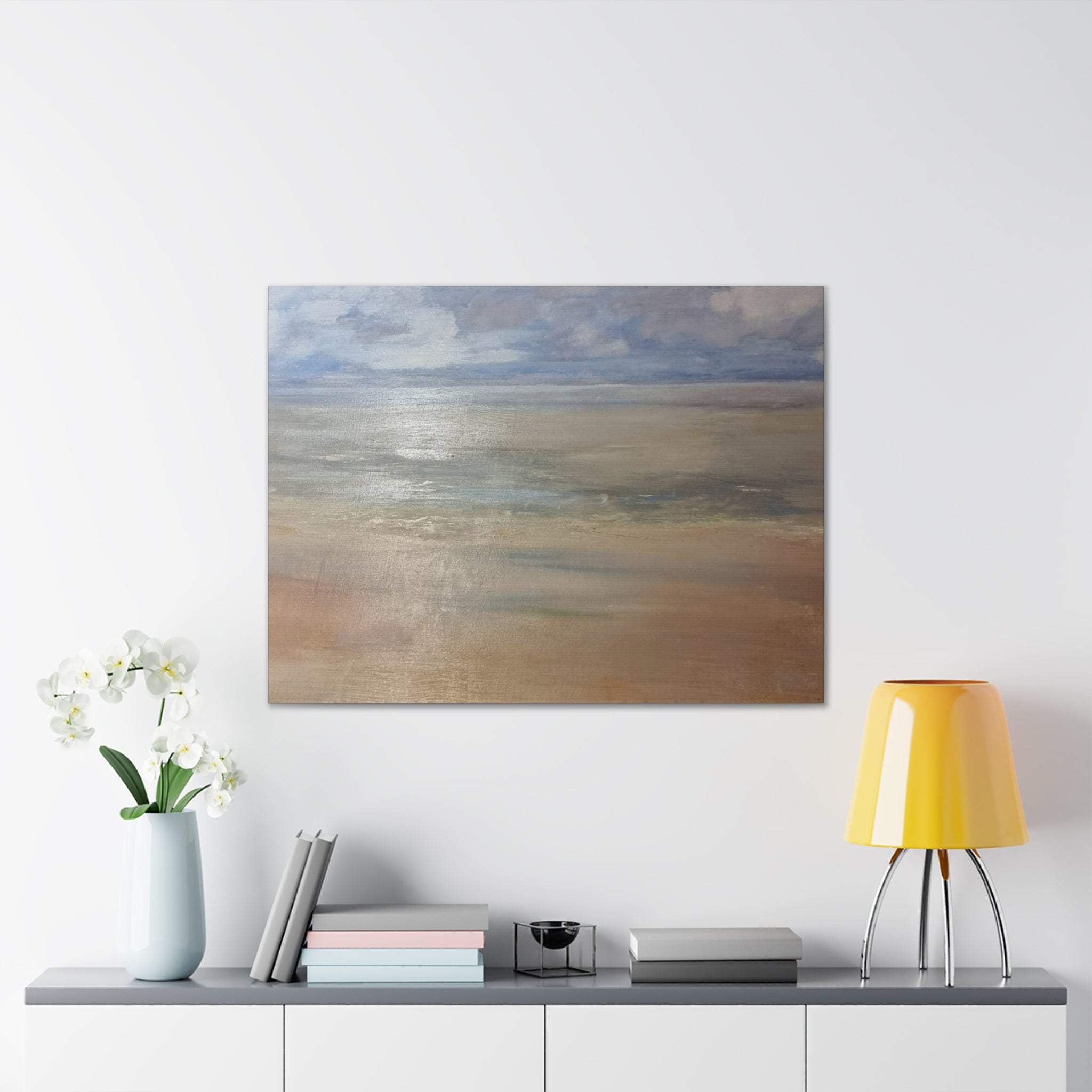 Coastal Serenity Canvas Print | Soft Seascape Wall Art | Beach Home Décor