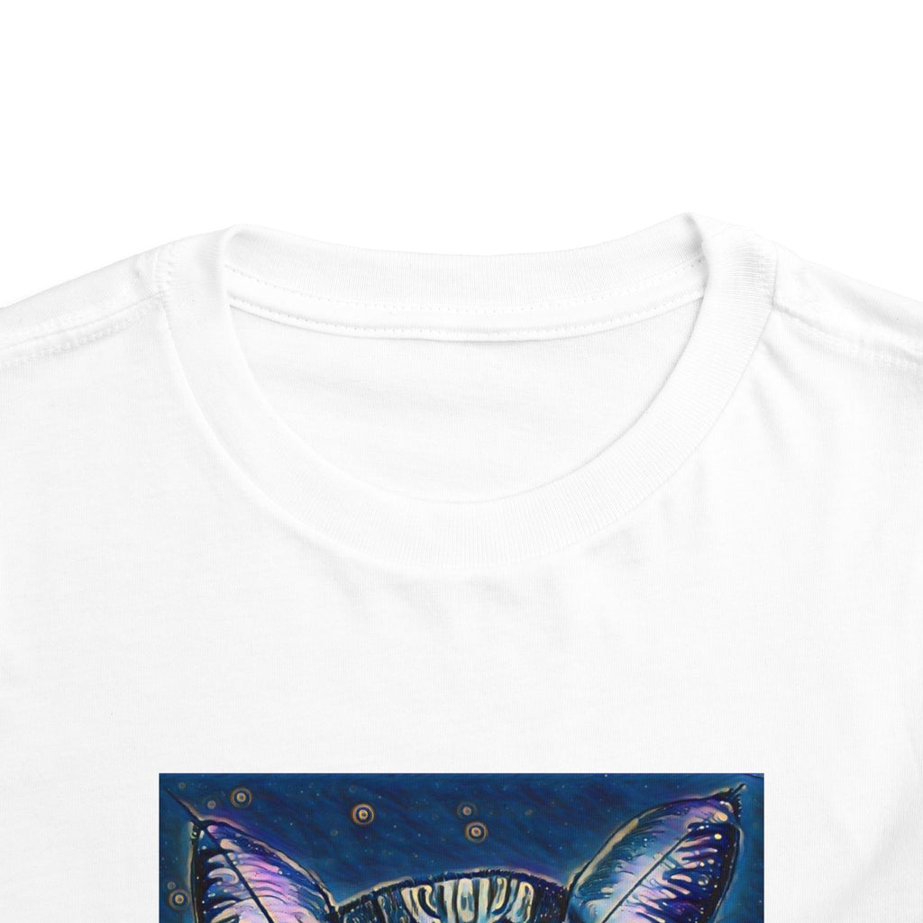 Toddler Tee — Mystical Galaxy Cat Graphic Shirt